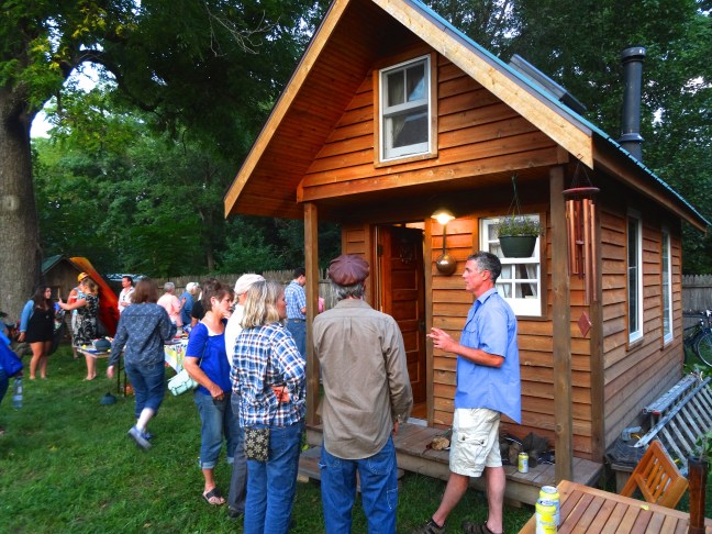 Tiny House Iowa City Gathering (Doug Williams on right).